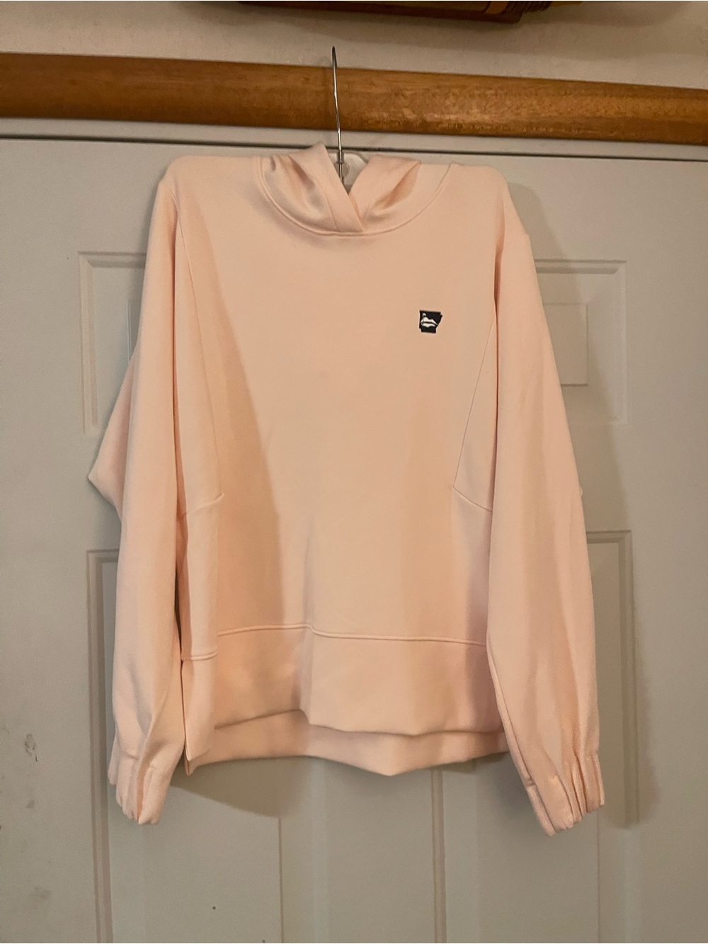 Peter Millar Women’s Solid Pink Pullover Hoodie Hooded Long Sleeve Size medium